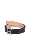 Dsquared2 Debossed-logo Leather Belt In Black