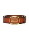 Dsquared2 Cintura In Pelle Con Fibbia Dsq2 In Brown