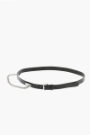 Dsquared2 Leather Belt With Chain Detail 25mm In Black