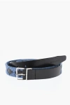 Dsquared2 Leather Belt With Fabric Details 30mm