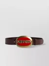 DSQUARED2 LEATHER BELT WITH LOGO BUCKLE DETAIL