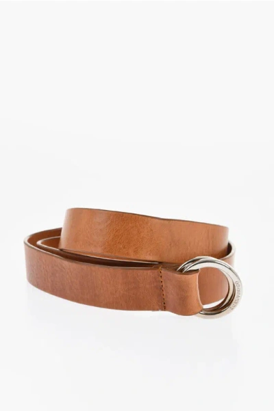 Dsquared2 Leather Belt With O-ring Buckle 30mm