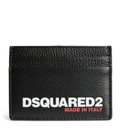 Dsquared2 Leather Bob Card Holder In Black