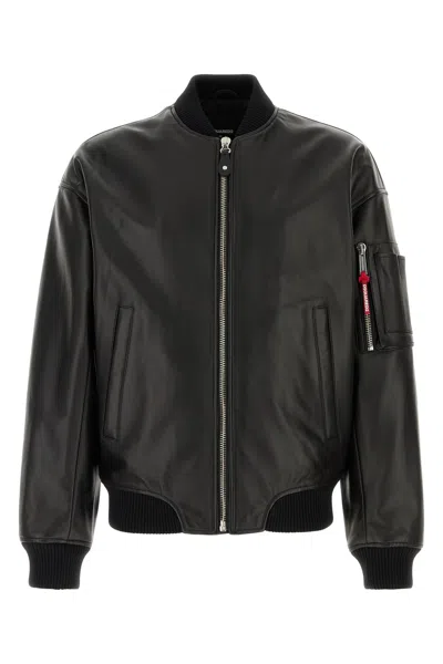DSQUARED2 BLACK LEATHER JACKET