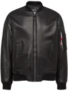 Dsquared2 Ribbed Cuffs And Hem Jacket With Pockets In Black