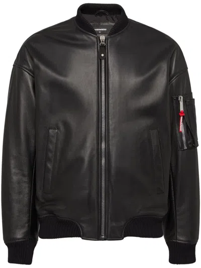 DSQUARED2 DSQUARED2 LEATHER BOMBER CLOTHING