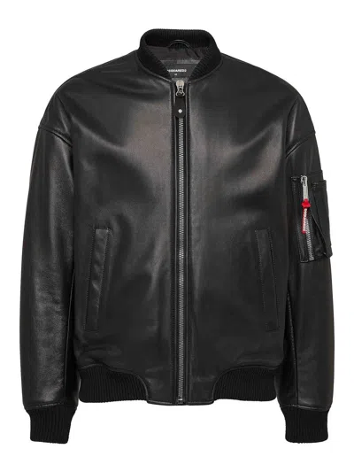 DSQUARED2 CHAQUETA BOMBER - NEGRO