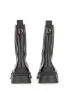 Dsquared2 Leather Boot In Yellow