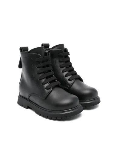 Dsquared2 Leather Boots In Animal Print