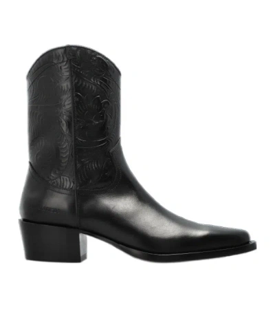 DSQUARED2 DSQUARED2 EMBOSSED COWBOY BOOTS