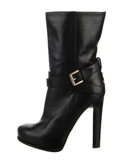 Pre-owned Dsquared2 Leather Boots In Black