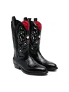 Dsquared2 Leather Boots In Black