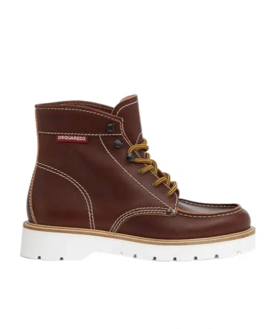 DSQUARED2 DSQUARED2 LACE-UP ANKLE BOOTS