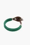 Dsquared2 Leather Bracelet With Monogram Charm