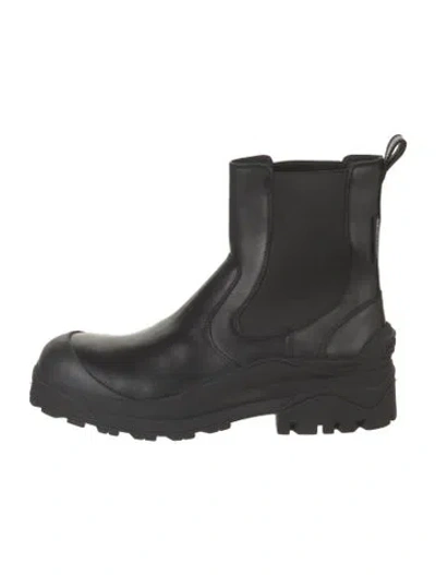 Pre-owned Dsquared2 Leather Chelsea Boots In Black