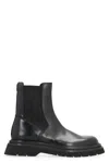 Dsquared2 Chunky Sole Leather Chelsea Boots In Black