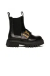 Dsquared2 Stivali Chelsea Statement In Pelle In Black