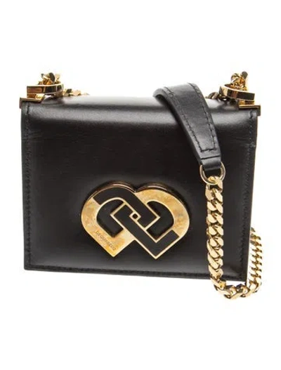 Pre-owned Dsquared2 Leather Crossbody Bag In Black