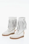 Dsquared2 Woman Knee Boots White Size 11 Calfskin
