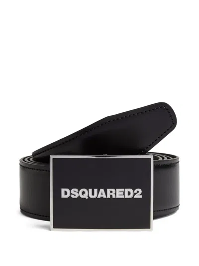 Dsquared2 Leather Gift Box (set Of Three) In Black