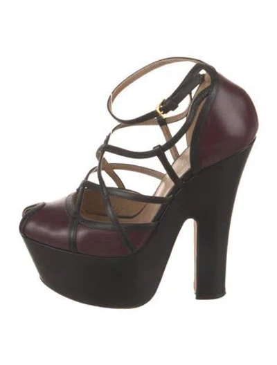 Pre-owned Dsquared2 Leather Gladiator Sandals In Multi