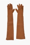 Dsquared2 Leather Gloves With Buttons