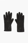 Dsquared2 Leather Gloves With Icon Including Ring Grösse 7