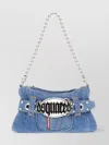 Dsquared2 Gothic Denim Shoulder Bag In Blue