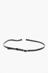 Dsquared2 Leather Icon Slim Belt 10mm In Black