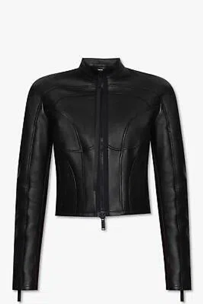 Pre-owned Dsquared2 Leather Jacket 40 It In Black