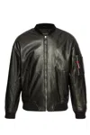Dsquared2 Dsquared Men Black Leather Jacket In Black