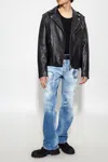 Dsquared2 Leather Jacket In Black