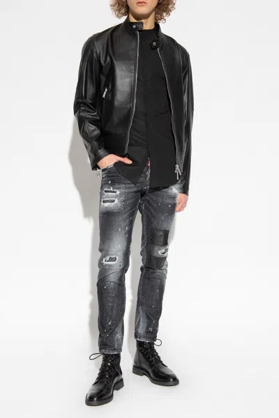 DSQUARED2 DSQUARED2 LEATHER JACKET