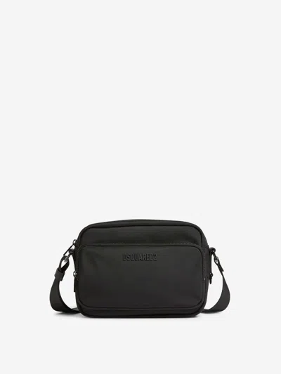 DSQUARED2 DSQUARED2 LEATHER JACKET WITH METALLIC DETAILS