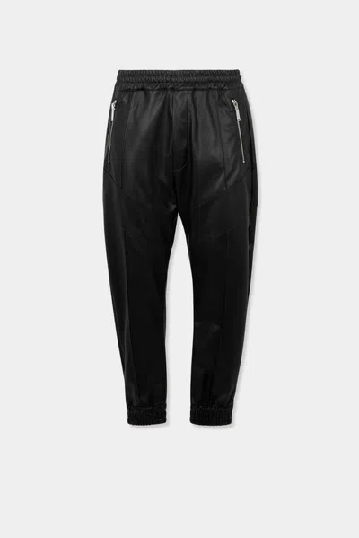 Dsquared2 Leather Joggers Joggers In Black
