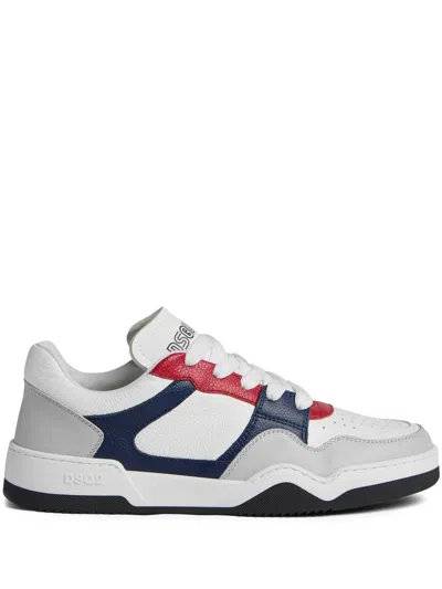 Dsquared2 Leather Low-top Sneakers In White