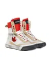 Dsquared2 Leather-panelled Hi-top Trainers In Multi