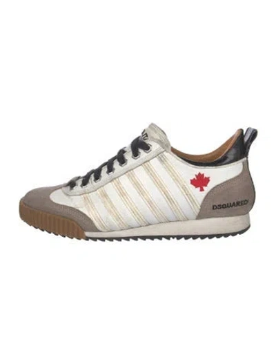 Pre-owned Dsquared2 Leather Printed Sneakers