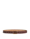 Dsquared2 Leather Punched-hole Belt In Brown