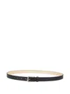 Dsquared2 Leather Rectangle Buckle Belt In Black