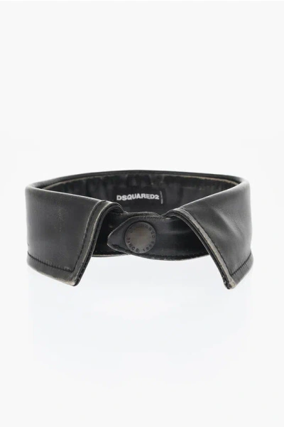 Dsquared2 Leather Removable Collar