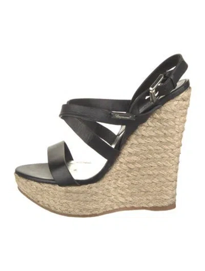 Pre-owned Dsquared2 Leather Sandals In Brown