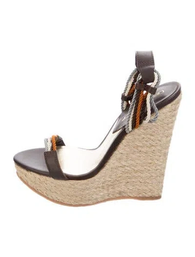 Pre-owned Dsquared2 Leather Sandals In Neutrals