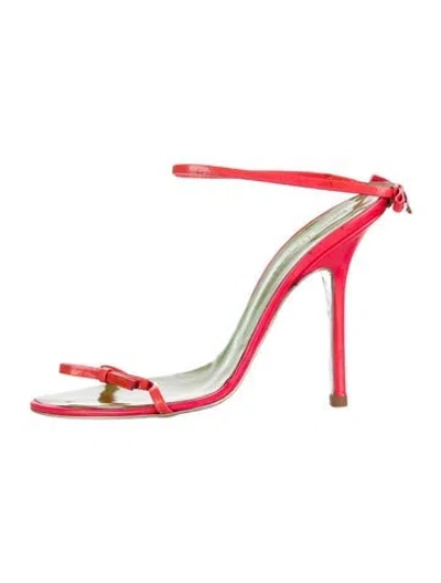 Pre-owned Dsquared2 Leather Sandals In Red