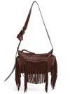 Dsquared2 Leather Shoulder Bag In Brown
