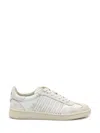 Dsquared2 Dsquared White Leather Boxer Sneakers In Neutral