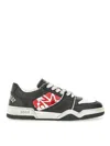 Dsquared2 Black Sneakers With Distressed Effect And Logo On The Heel In Leather Man In Multicolour