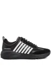 Dsquared2 Lace-up Low-cut Sneakers In Black