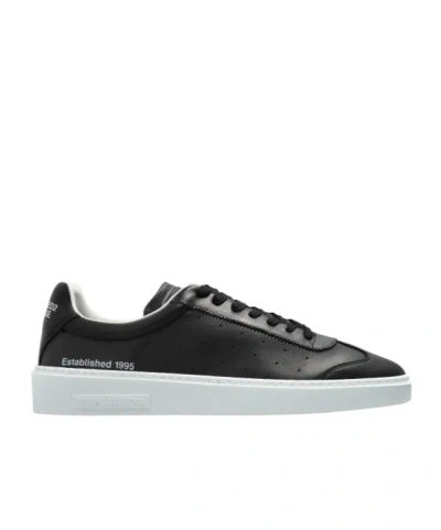 Dsquared2 Leather Sneakers In Black
