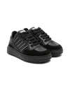 Dsquared2 Leather Sneakers In Black